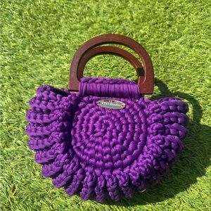 Purple Handwoven Bag